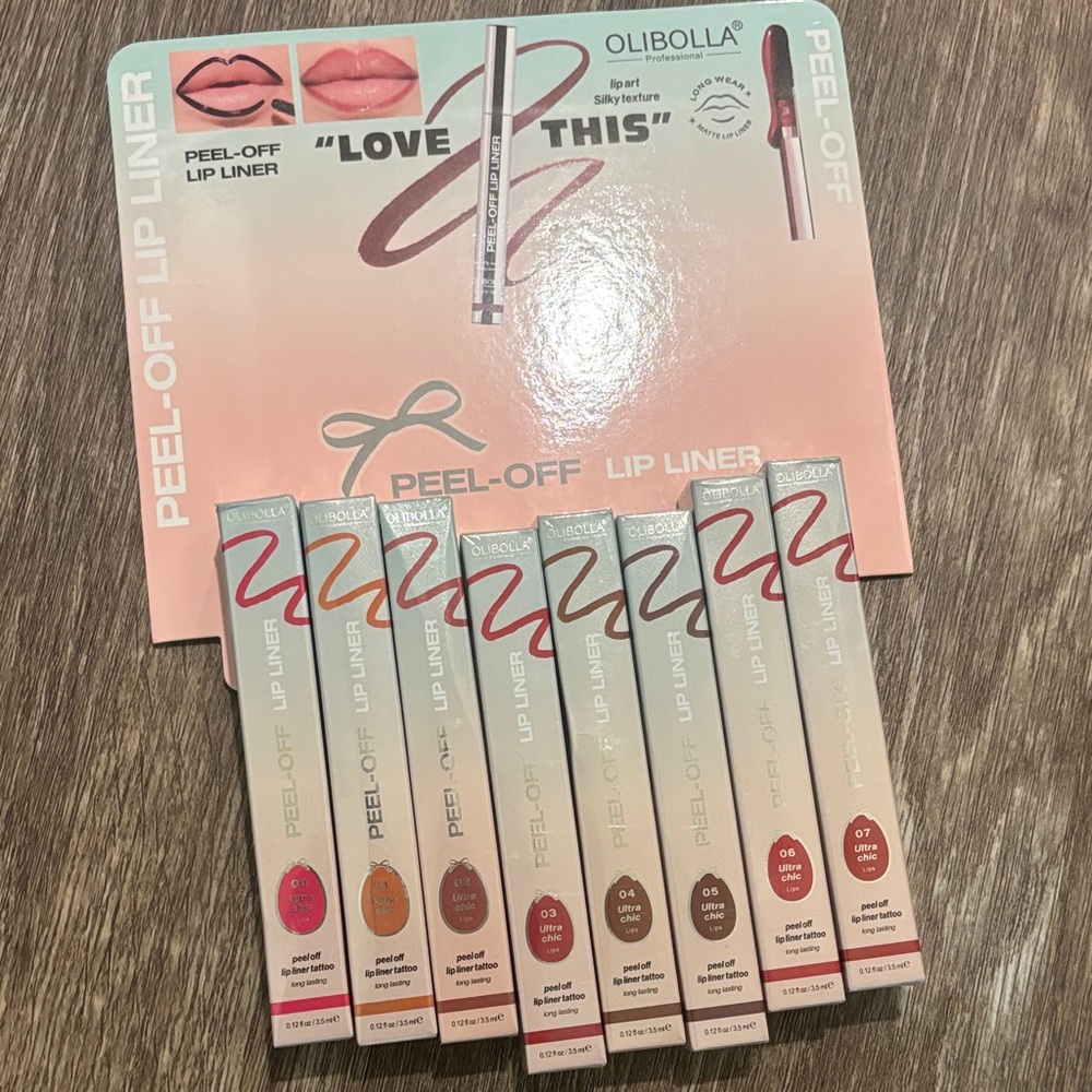 Peel-Off Lip Liner Set - Assorted Colors